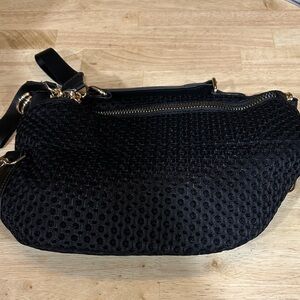 Elegant Black Textured Women's Bag